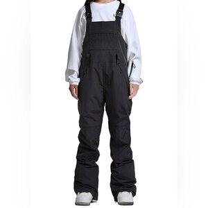 Women's Black Snowboard Ski Snow Bib Pant S